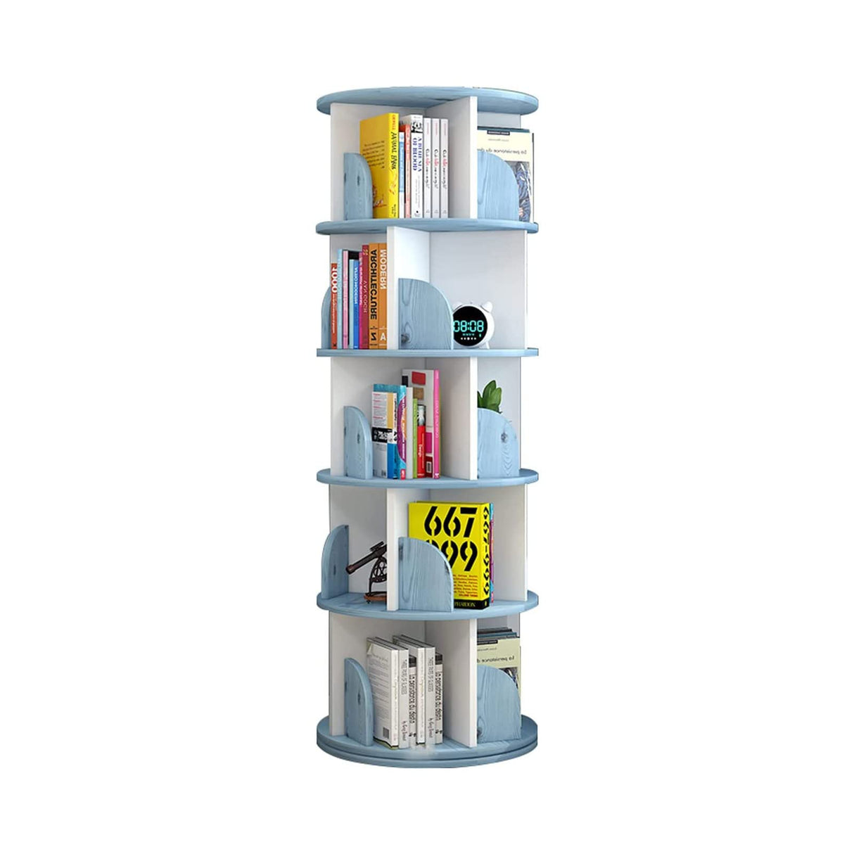 Librero Rotating Bookshelf 360° Rotation Display Bookcase Corner 360
