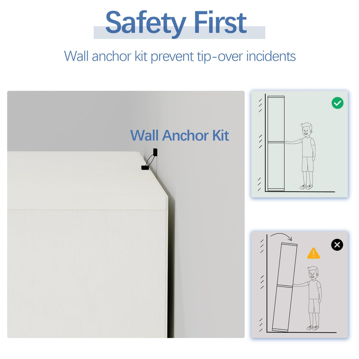 5-Shelf Tall Bookcase White Wooden Bookshelves 33in Wide 5 Tier Bookcases with Adjustable Shelves Floor Standing Display Storage Shelves 70 in Tall Bookcase for Home Office, Living Room, Bed Room