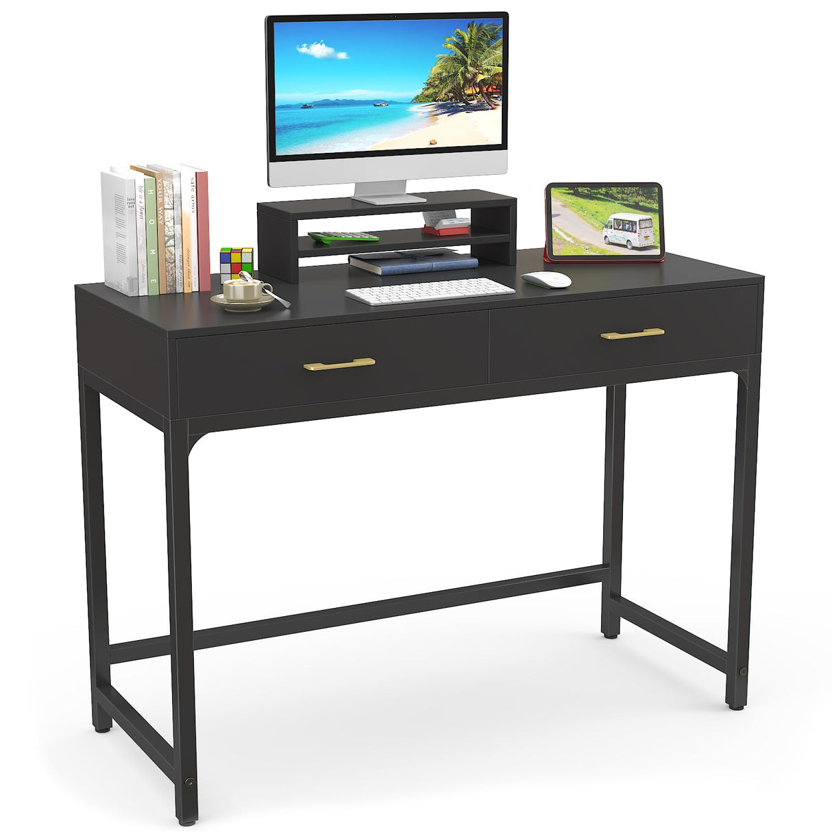 Computer Gaming Desk Office - Study Writing Desk with Drawer for Teen