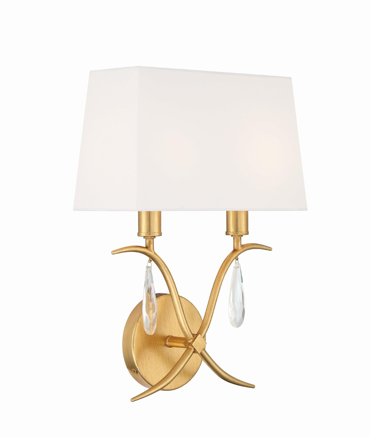 Rollins 2 Light Antique Gold Sconce