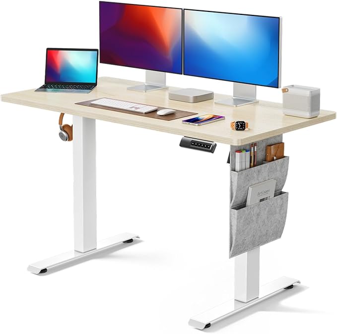 Standing Desk Adjustable Height Home Office Desk,48x24 Inch Electric Standing Desk
