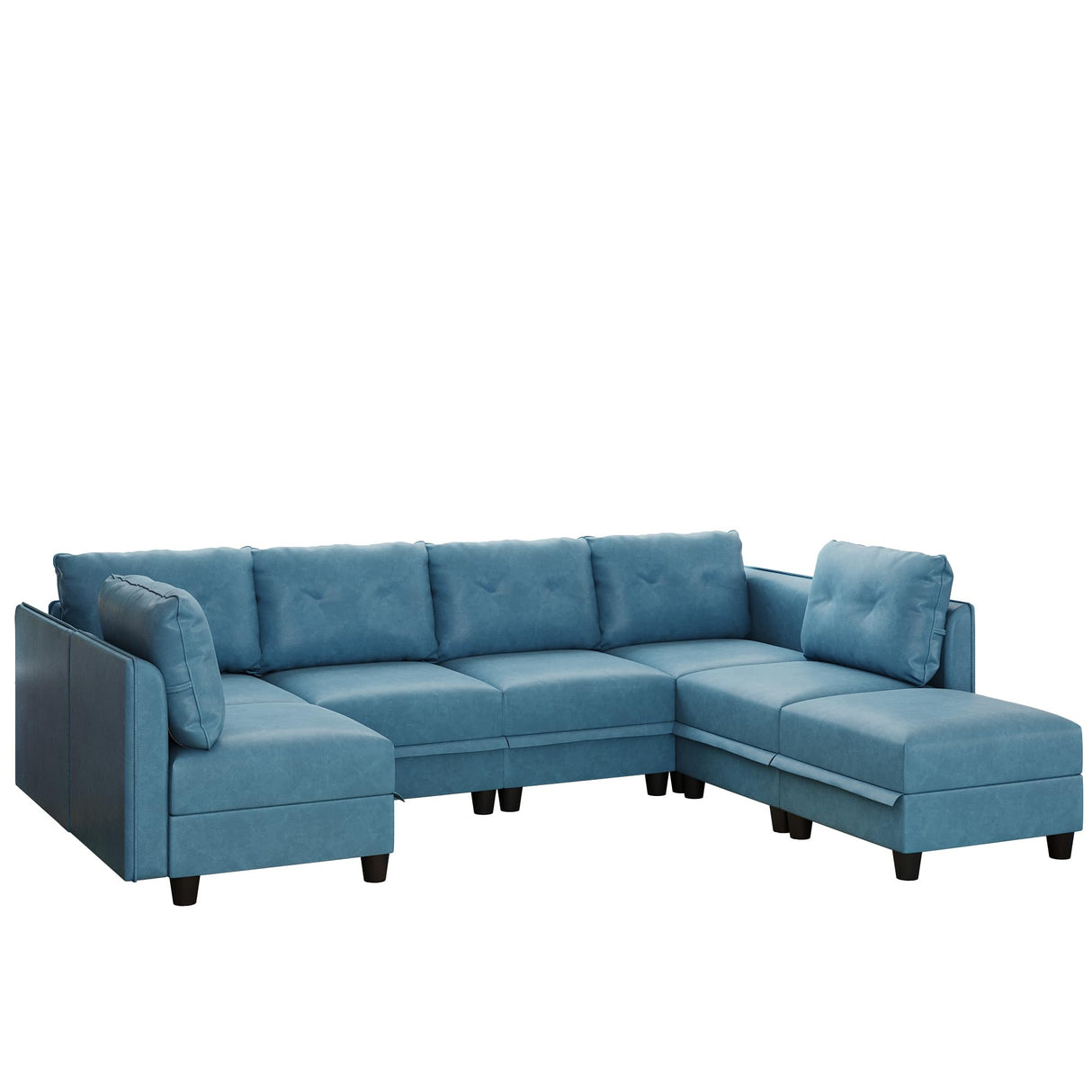 Modular Sectional Sofa, Convertible U Shaped Sectional