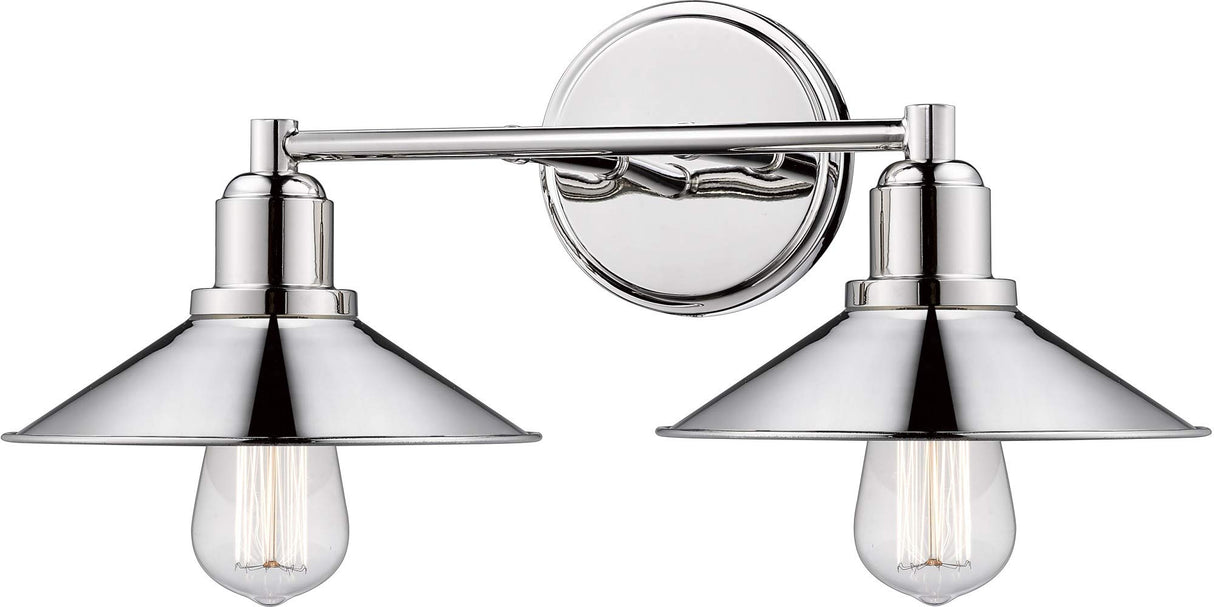 Z-Lite 613-2V-PN 2 Light Vanity, Polished Nickel
