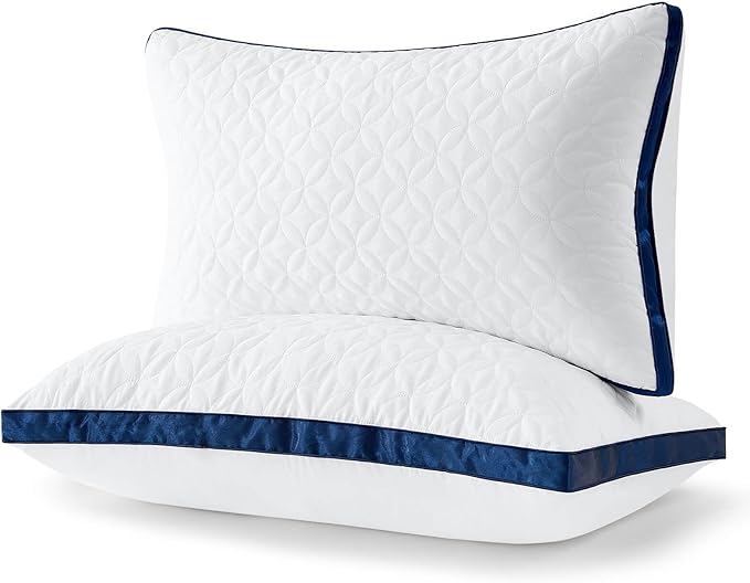 Pillows Queen Size Set of 2, Cooling Pillow Hotel Luxury Queen Bed Pillows 2 Pack for Back