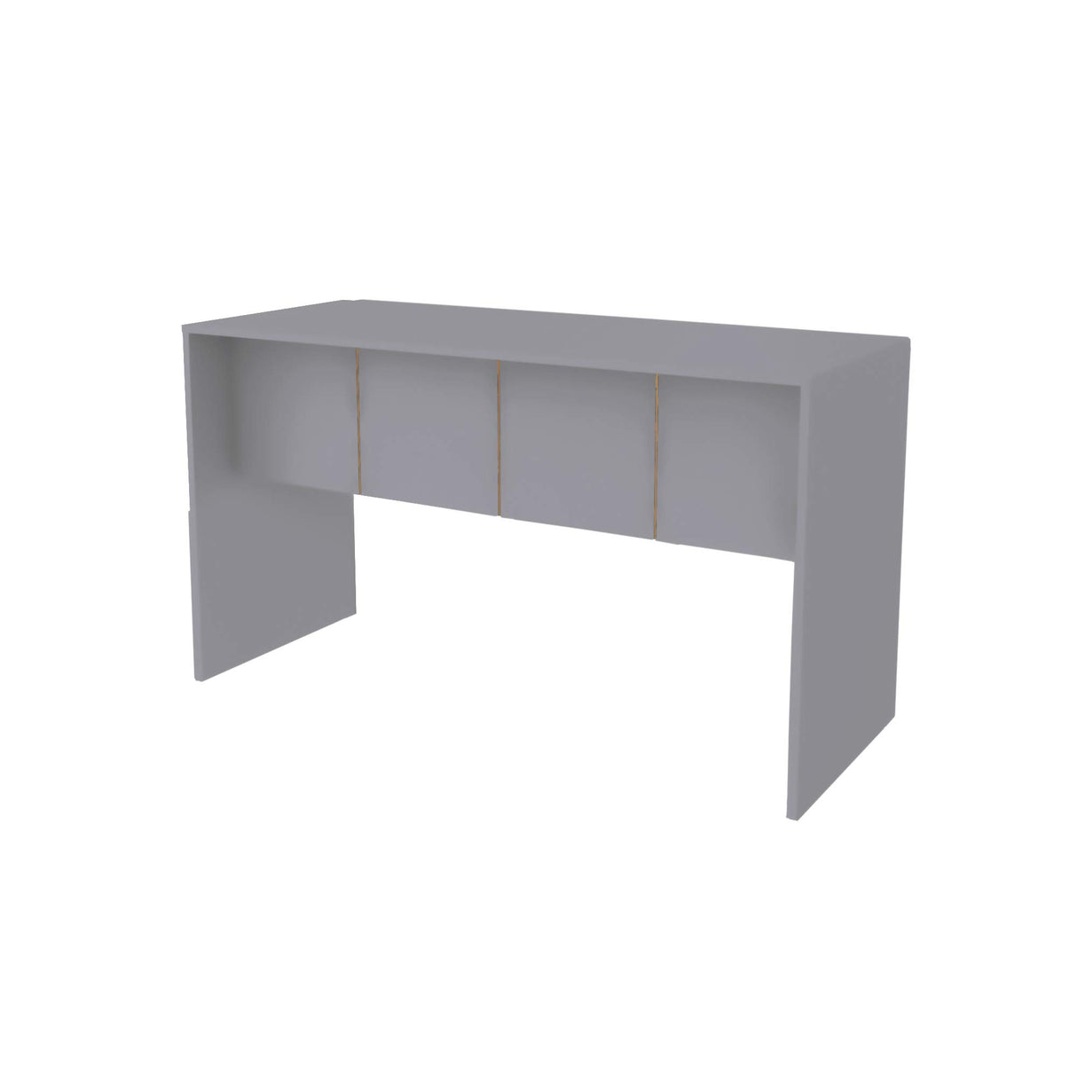 Cornelia 35 Inch Mid-Century Office Desk – Minimalist & Sturdy Grey Table