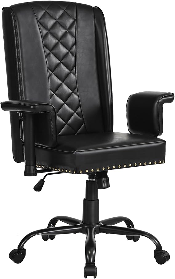 Ergonomic Office Chair with High Backrest and Adjustable Armrests