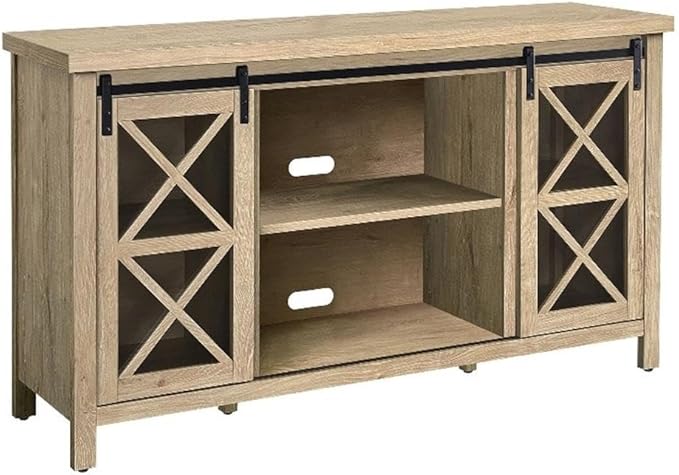Clementine Rectangular TV Stand for TV's up to 65" in Gray Oak