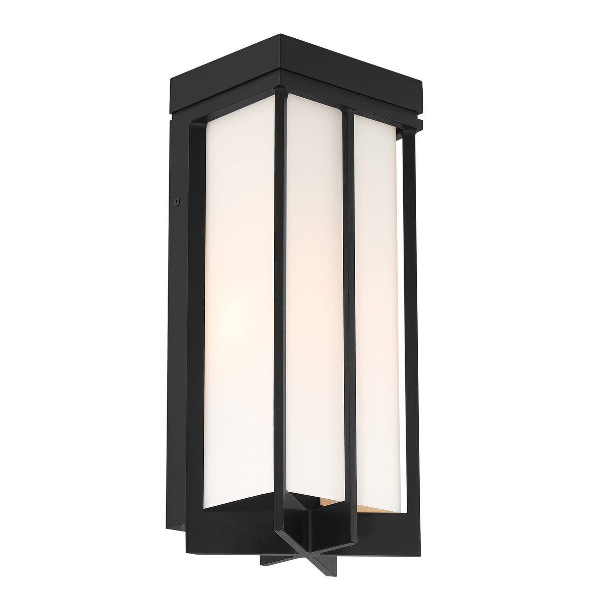 EADS 1-Light Integrated LED Outdoor Wall Lantern Sconce