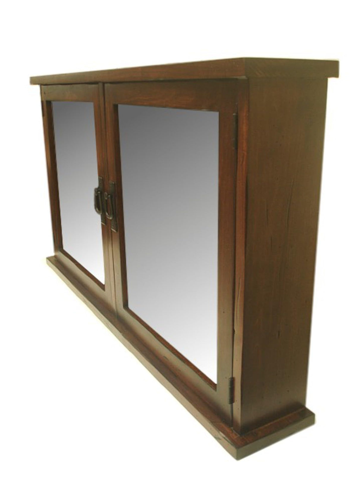 Mission Medicine Cabinet, 2 Doors, Solid Wood, Handmade, Medium Dark Finish
