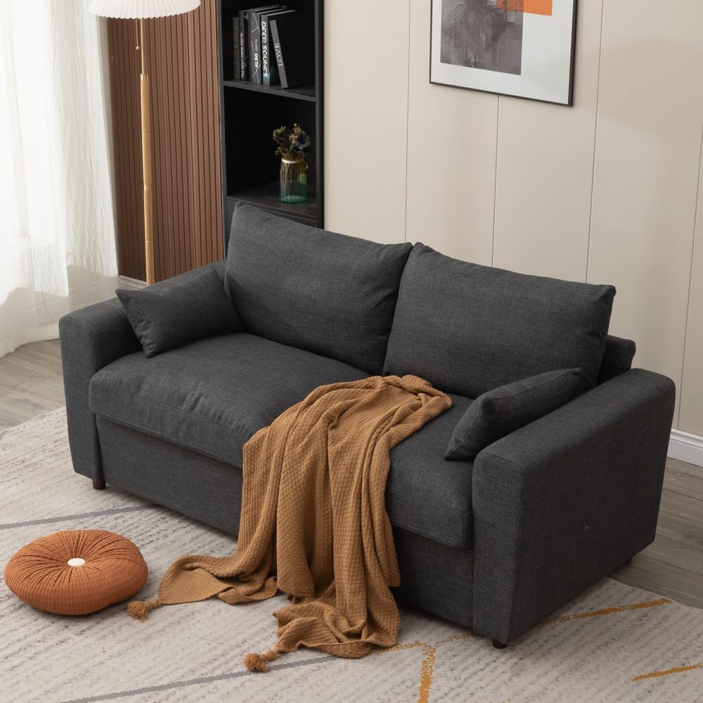 Loveseat Sofa 2 Seater and 3 Seater Modern Couch, Fabric Couch