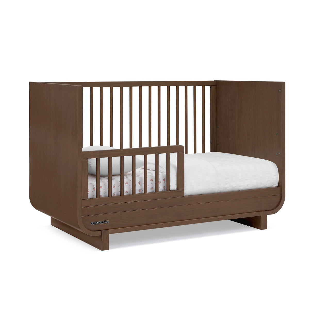 Rhodes 4-in-1 Convertible Crib - Greenguard Gold Certified, Teak Brown