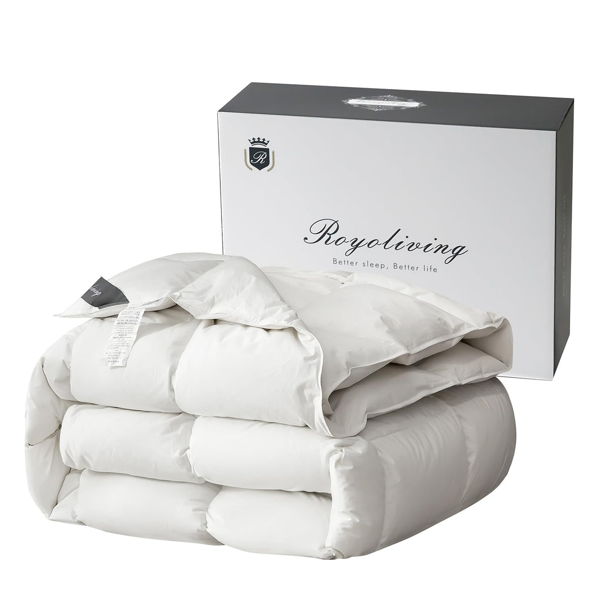 Luxurious Down Duvet Insert Feather King Size White Heavyweight Thickened 100%
