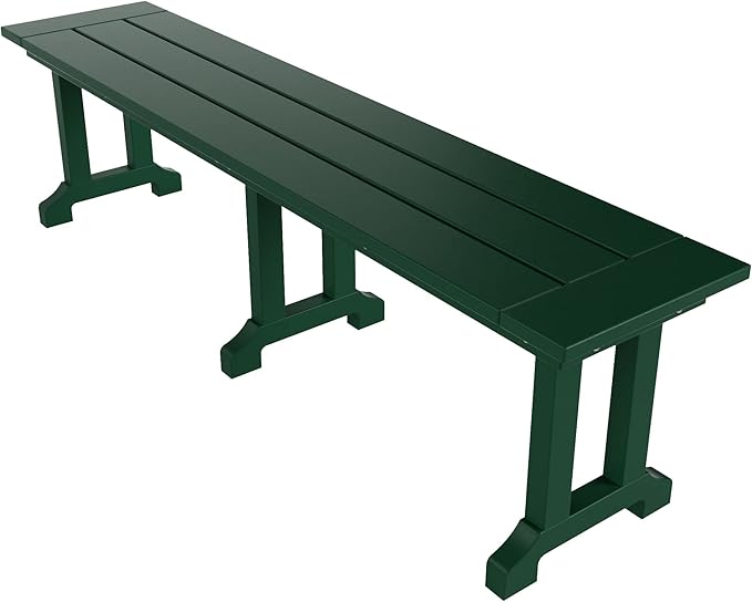 Sitting Bench 65” Inch Poly Lumber Bench Seat Chair UV Weather Resistant