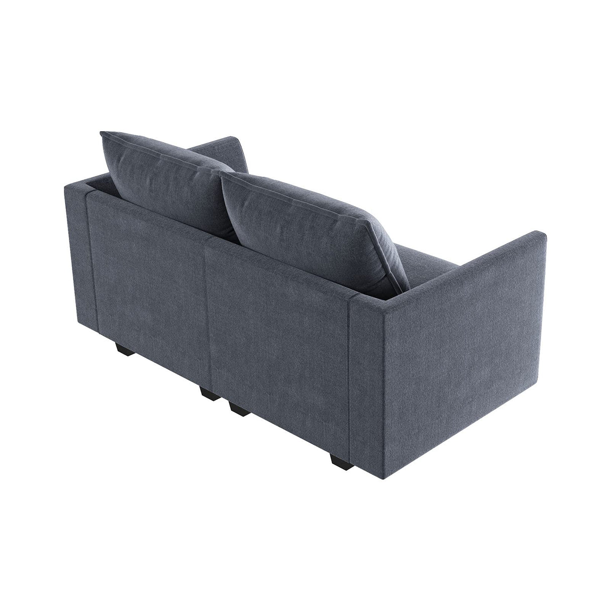 Modern Loveseat Polyester Fabric Loveseat Sofa for Small Space Modular Sofa with Storage Seat