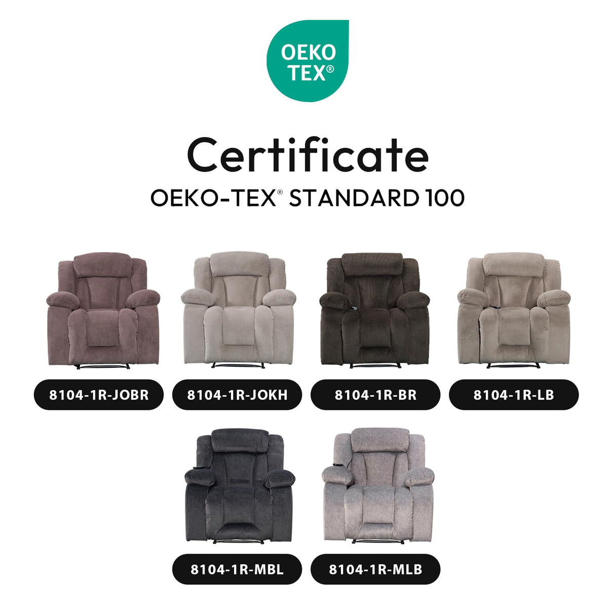 UltraComfort Manual Recliner Chair – Oversized Rocking Sofa with Swivel Base