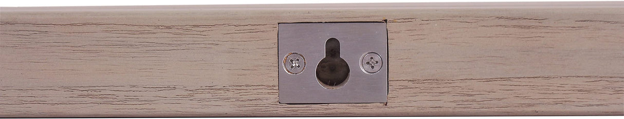 36" Moa-Elite Gray Teak Floating Wall Shelf