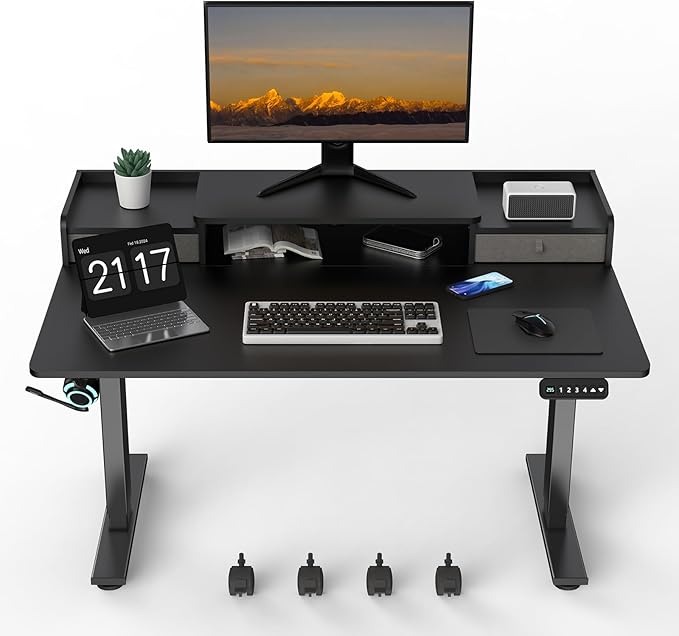 39" Gmaing Desk Computer Gaming Desk Z Shaped Gaming Workstation Ergonomic