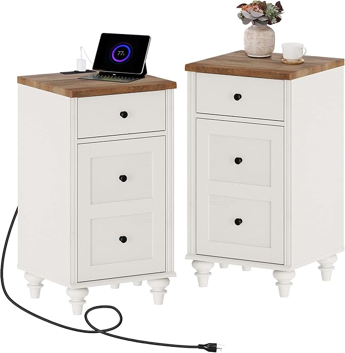 Nightstands with Charging Station