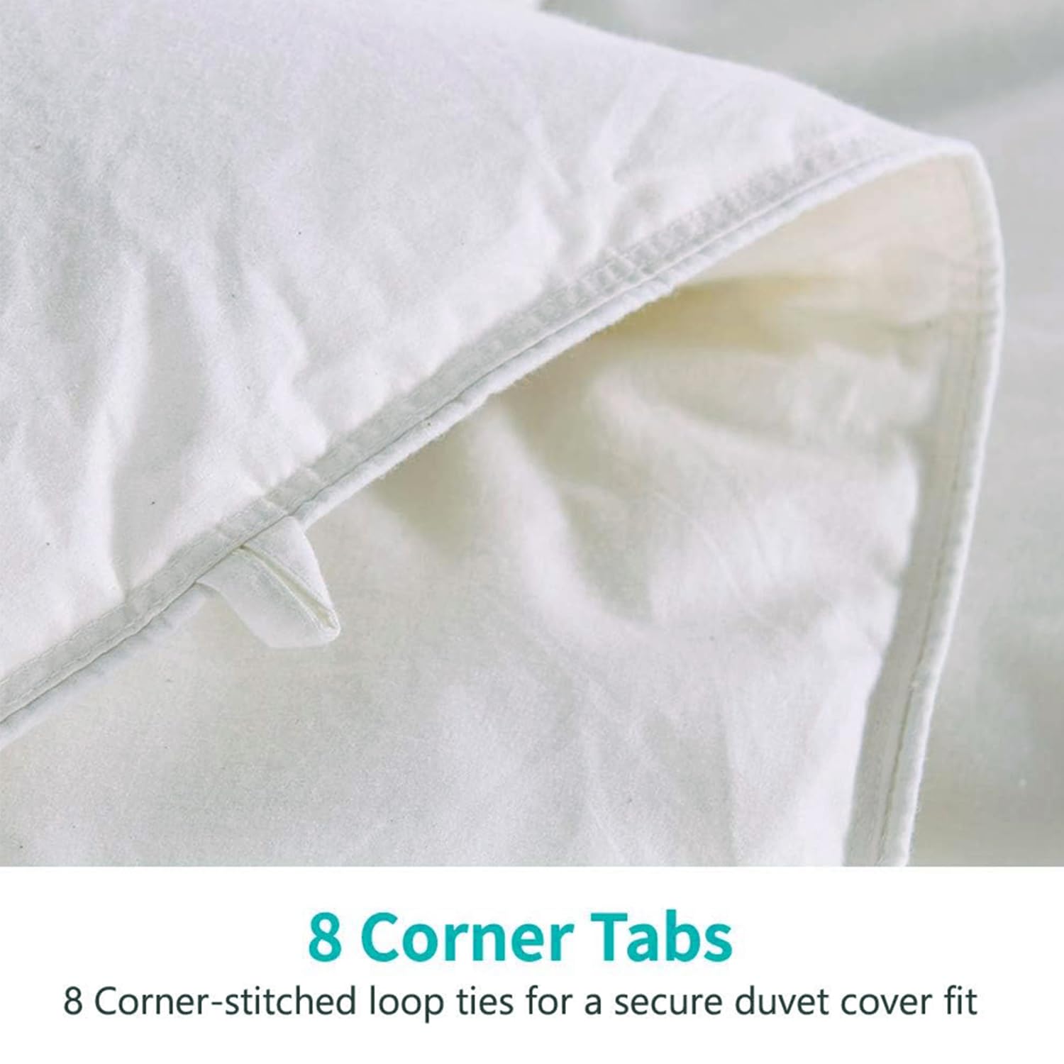 lightweight Feathers Down Comforter Super King, Cooling Feathers Down Duvet for Warm
