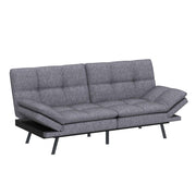 Sofa Bed Couch Memory Foam Futon Bed Faux Leather Loveseat Sofa