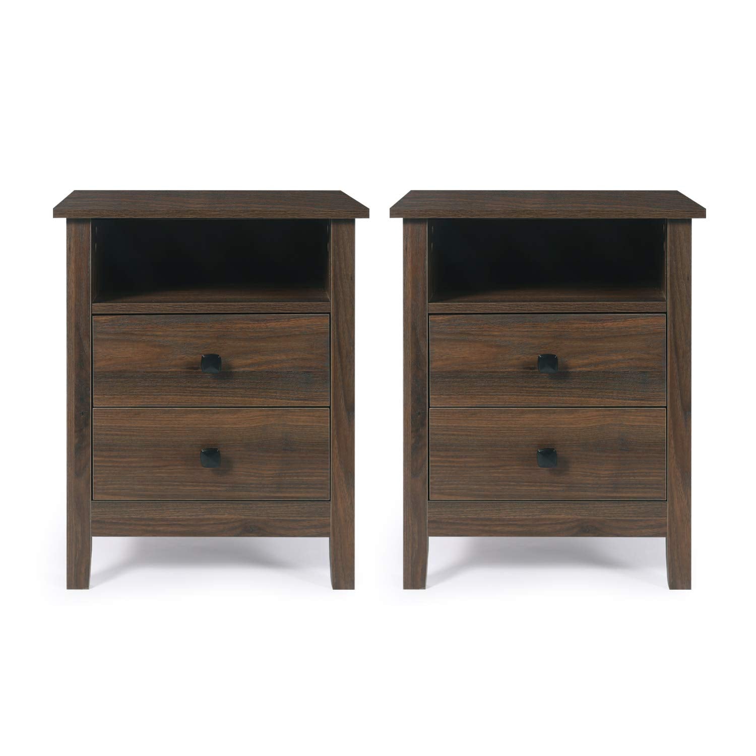 Nightstands - Set of 2 Wooden Night Stands
