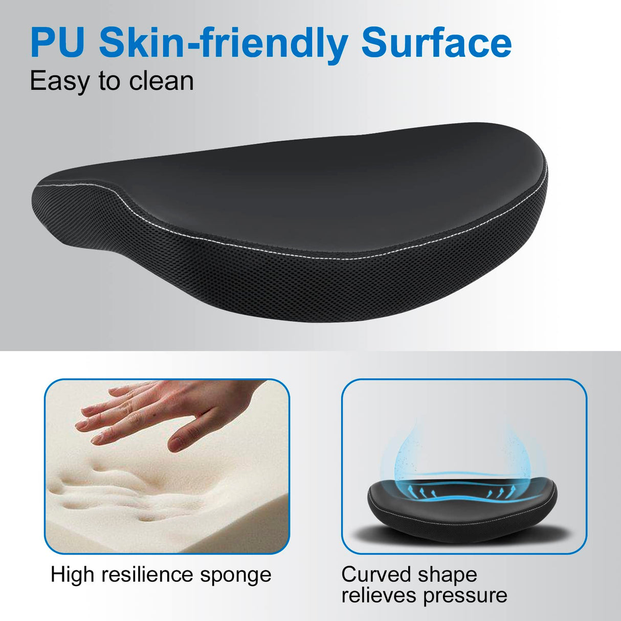 Office Chair Ergonomic Desk Chair, Computer PU Leather Home Office Chair