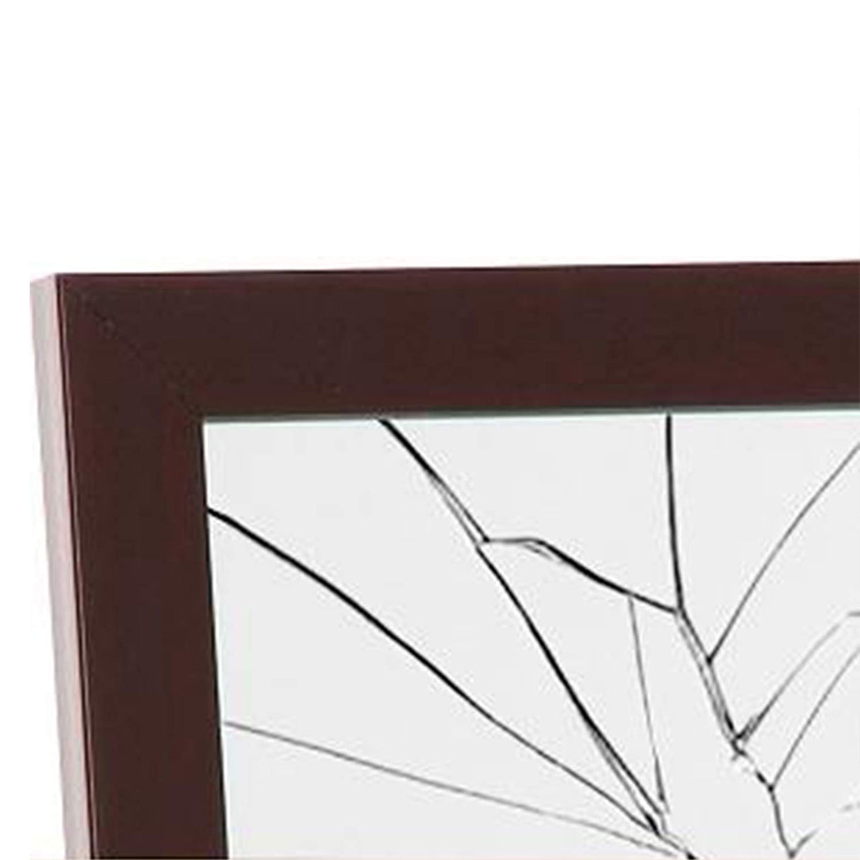 Full-Length Wall Mirror, Brown, Wood