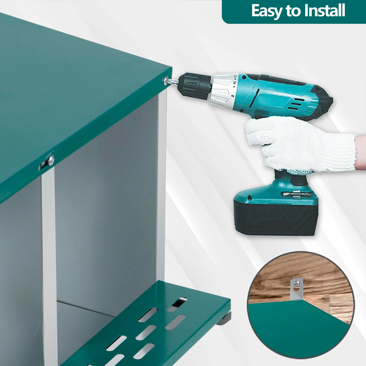 Chicken Nesting Box, 10 Compartment Nesting Box, 10 Room Metal Nesting Boxes