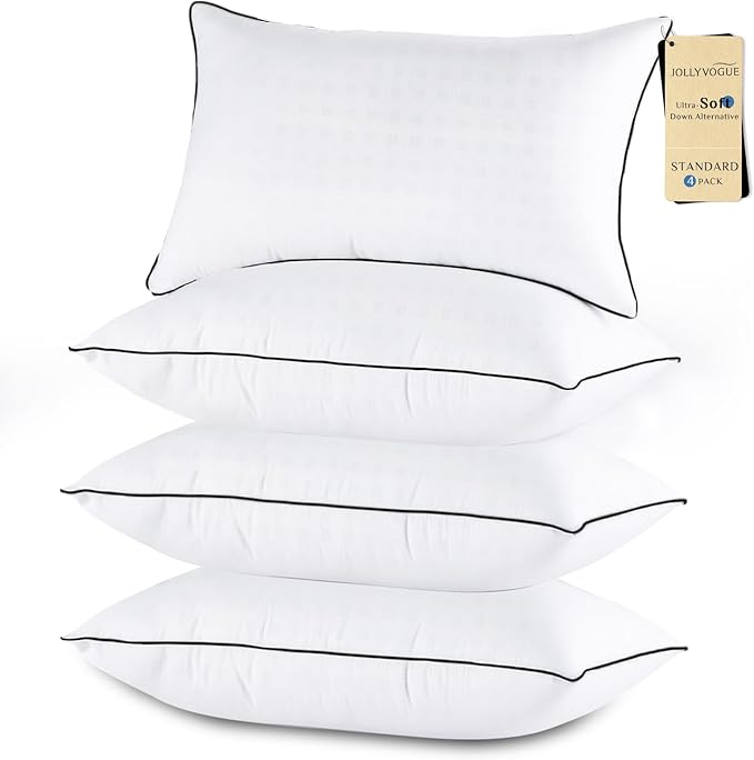 Pillows King Size Set of 4, Cooling and Supportive Bed Pillows