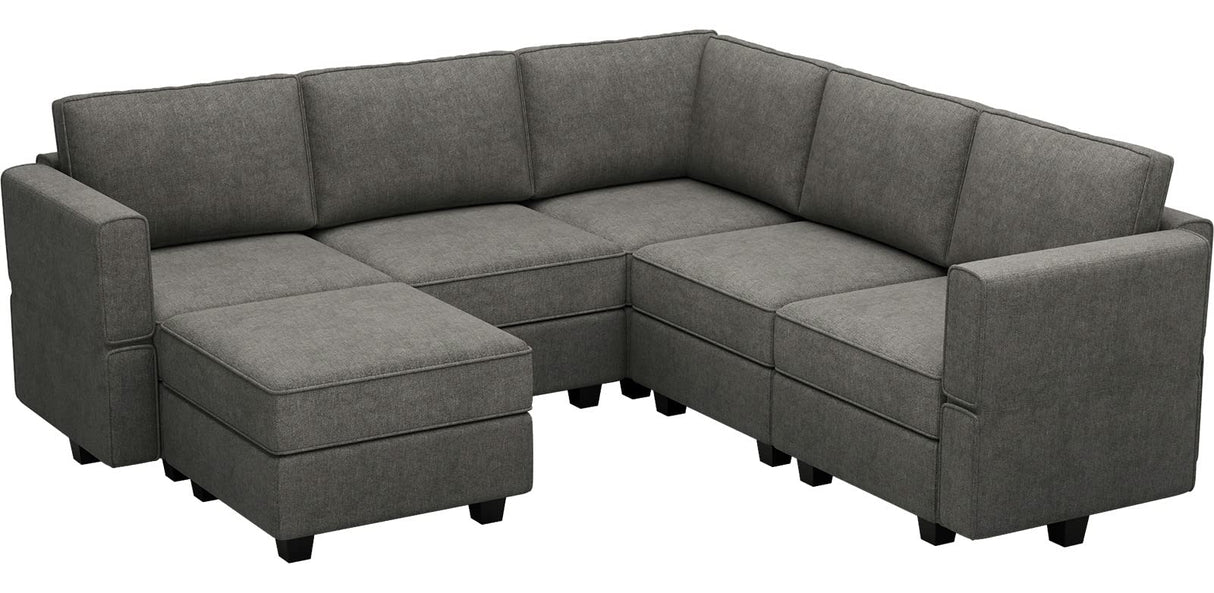 Modular Sectional Couch U-Shape Modulars Reversible Sectional Sofa