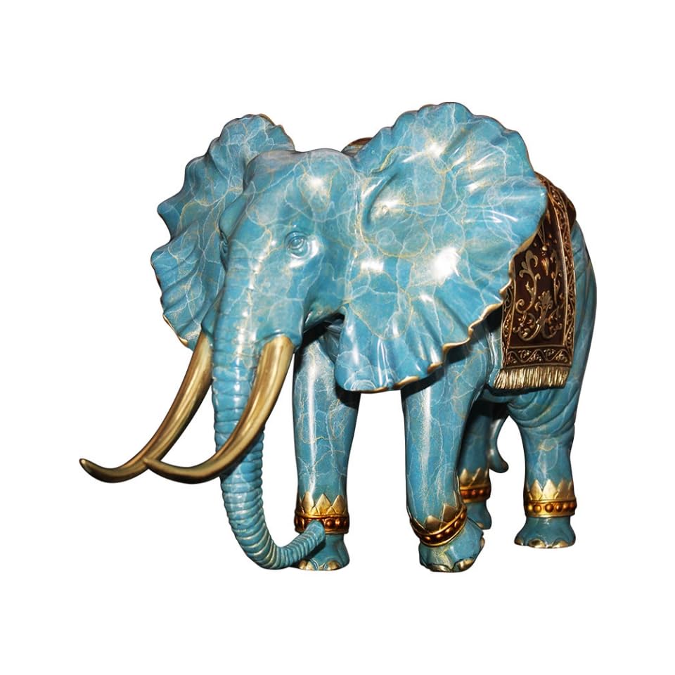 Pure Copper Elephant Statue, Elephant Figurine, Elephant Statues Home Decor