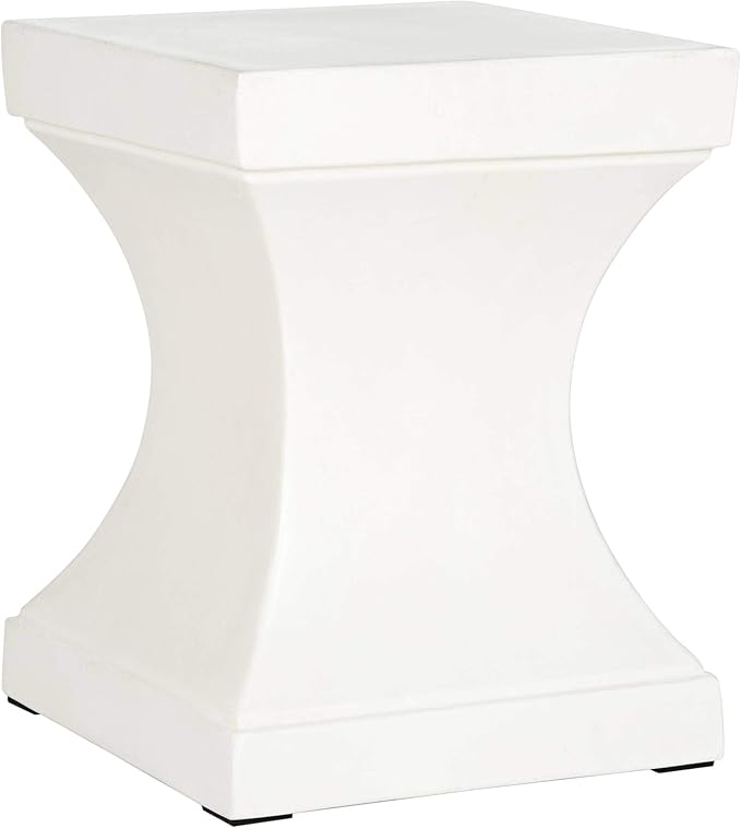 Outdoor Collection Curby Modern Concrete Dark Grey 17.7-inch Accent Table