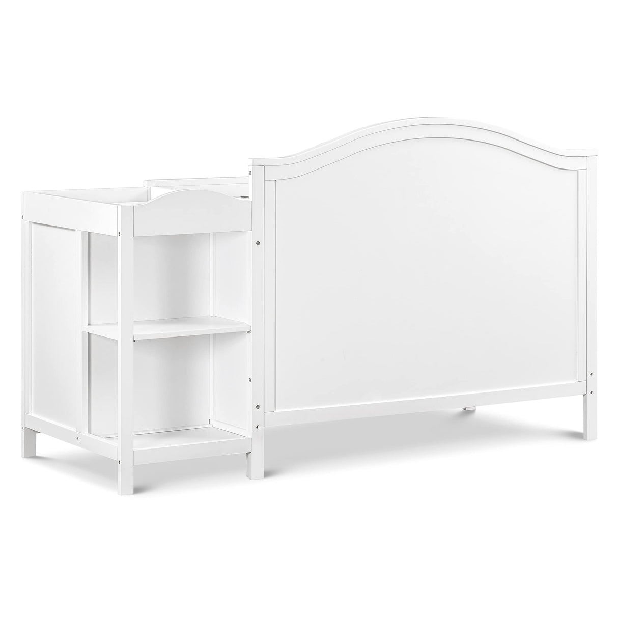 4-in-1 Convertible Crib and Changer Combo in White