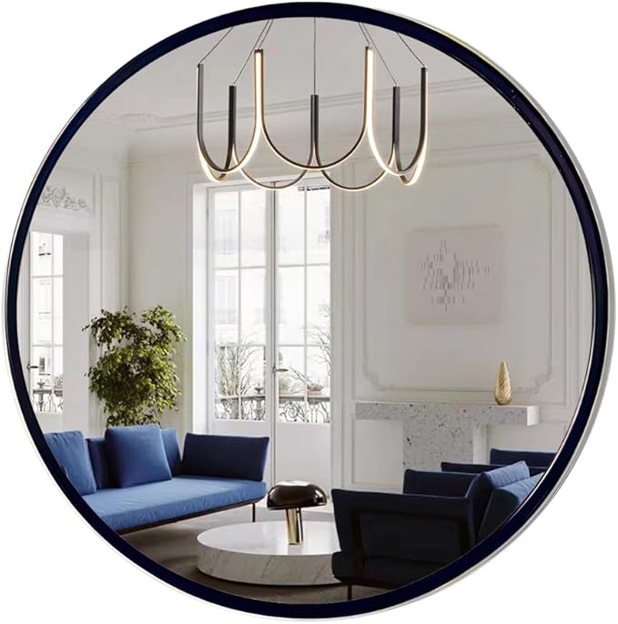 Black Bathroom Mirrors Metal Frame Rectangle Mirror