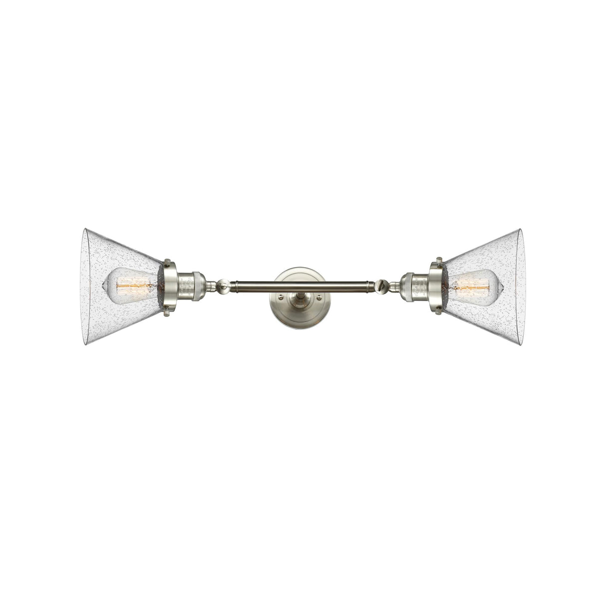 Innovations 208-BAB-G43 2 Light Bathroom Fixture, Black Antique Brass