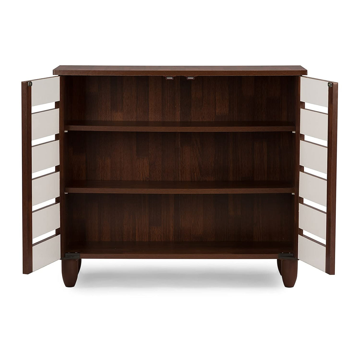 Gisela 2-Door Shoe Storage Cabinet, Brown (118-6518-HiT)