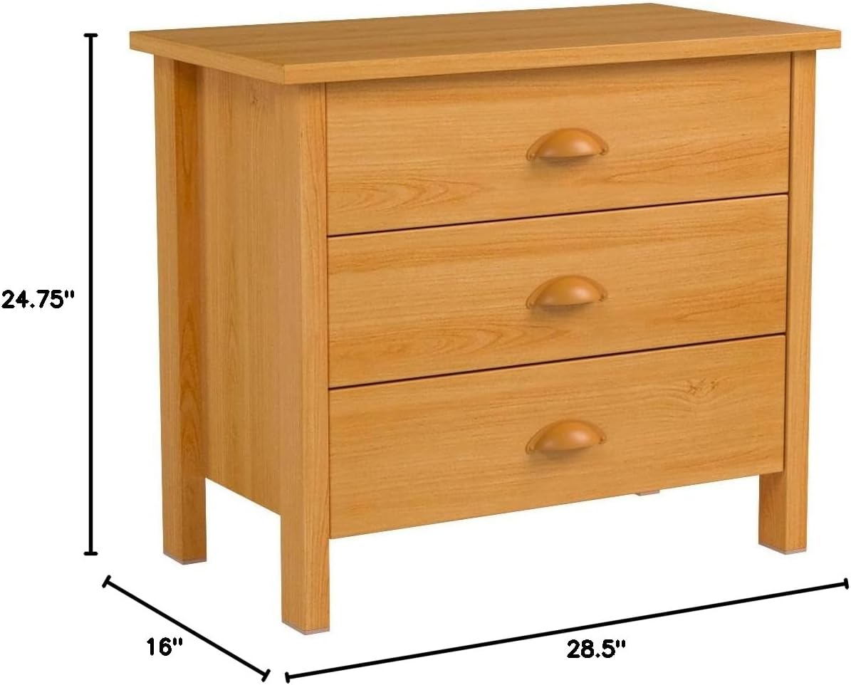 3 Drawer Nouvelle Chest - Oak