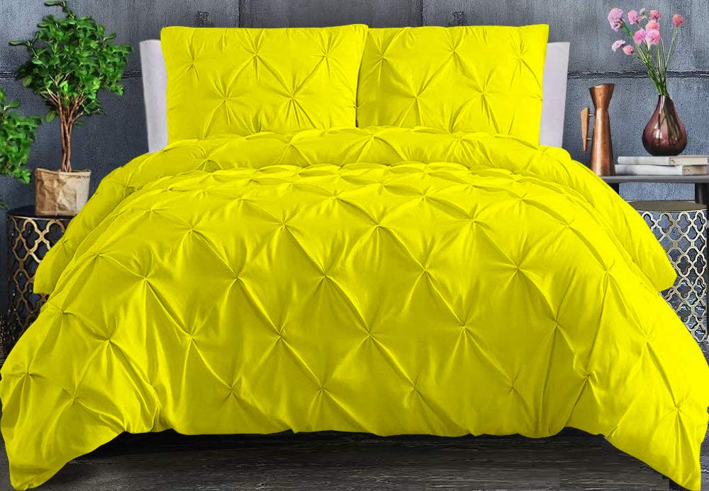 Luxury Ultra Soft 1PC Comforter Pinch Pleated Desing 100% Egyptian Cotton