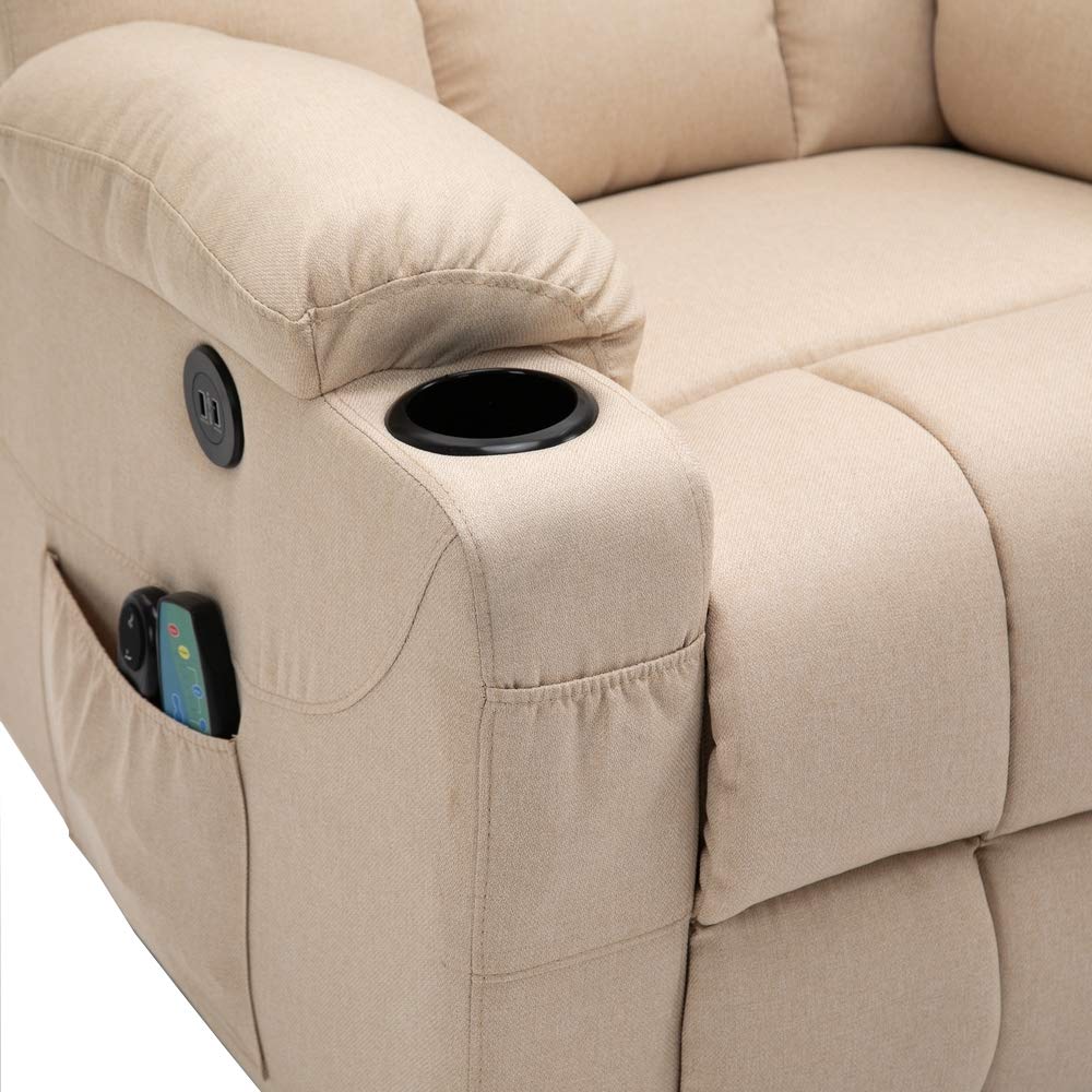 RiseEase Power Lift Recliner Chair – Cup Holders & Remote Control