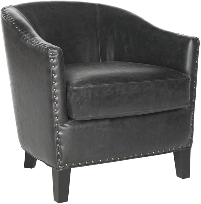 Mercer Collection Evander Club Chair, Antique Black