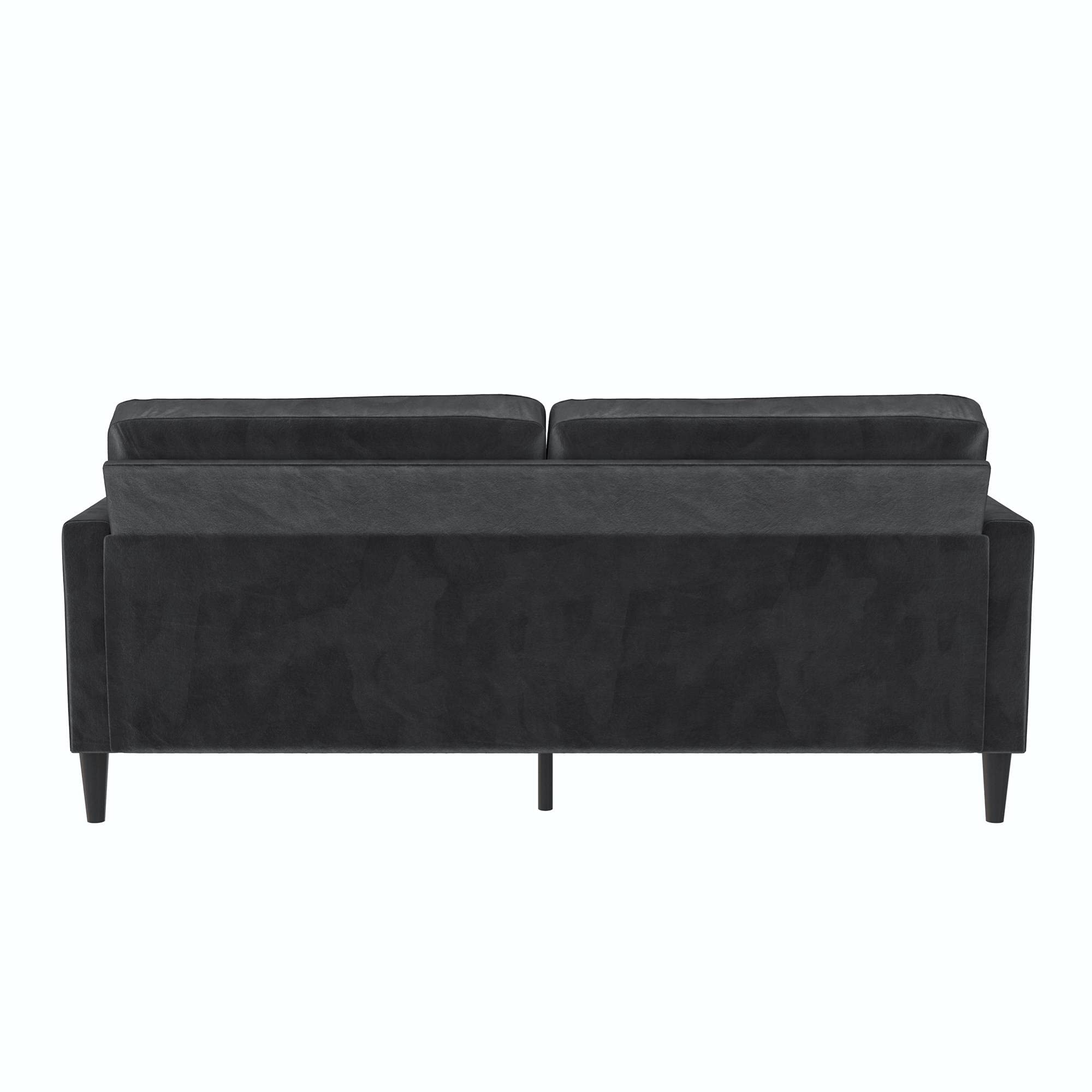 Winston Sofa with Pocket Coils, Dark Gray Velvet
