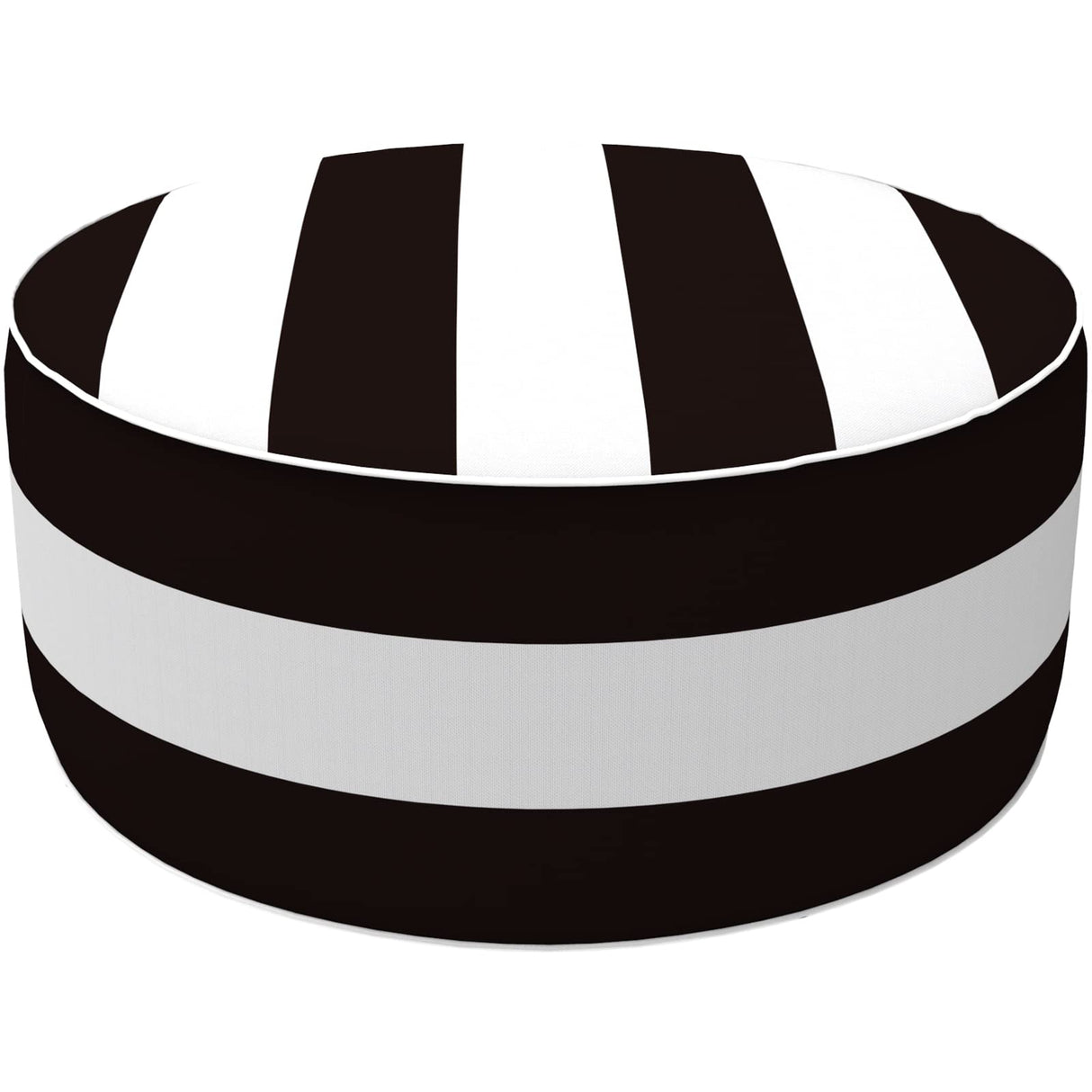 Outdoor Inflatable Ottoman, Fade-Resistant Round Footrest Stool D21”x H9”