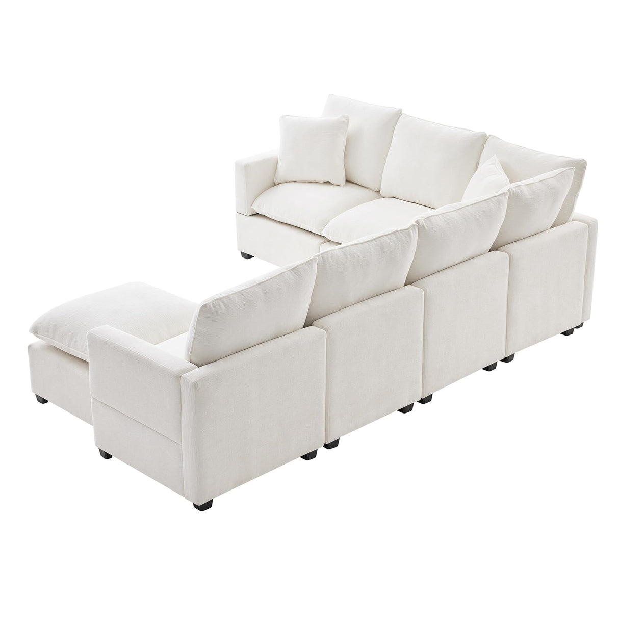 Modern Large Sectional Sofa, U-Shaped Sectional Sofa
