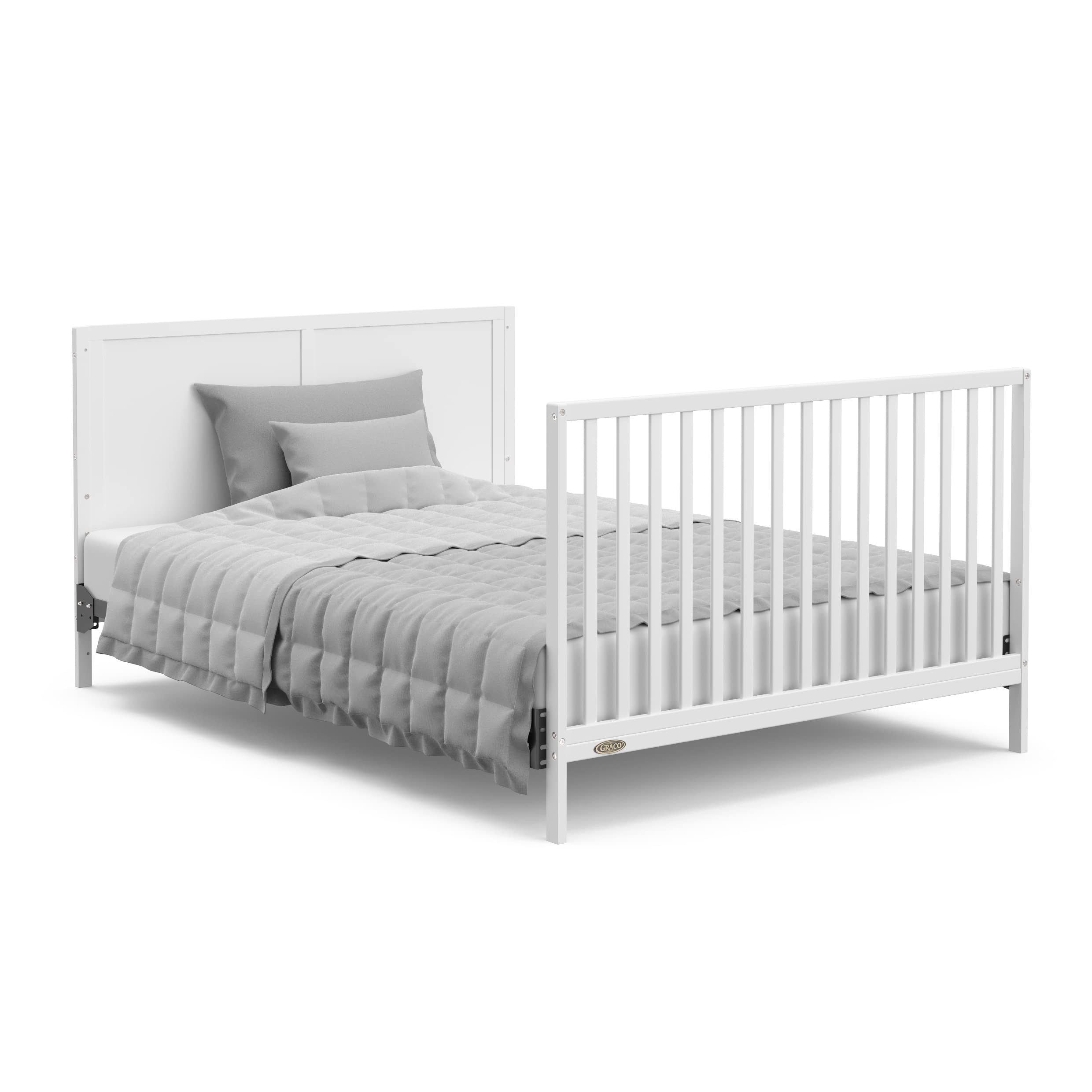 Melrose 5-in-1 Convertible Crib with Drawer (White)