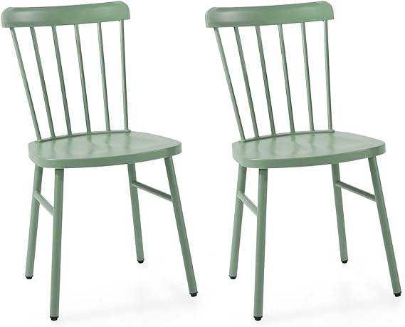Outdoor Windsor Style Metal Side Chair