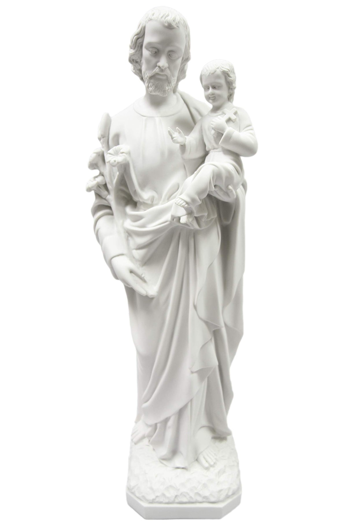 32 Inch Saint St Joseph Italian Statue Sculpture Figurine Made in Italy Indoor Outdoor