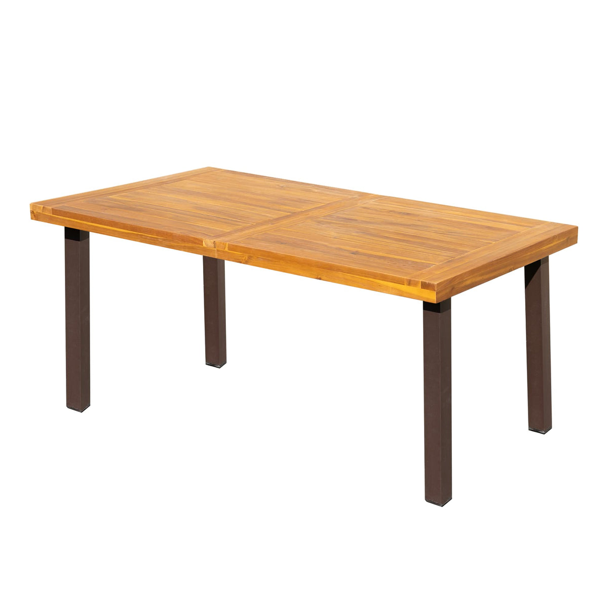 Dining Table for 6 Acacia Wood Indoor Outdoor Home Kitchen Table
