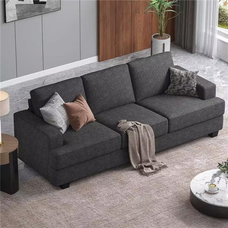 89 Inch Sofa with Extra Deep Seats Oversize, 3 Seater Sofa