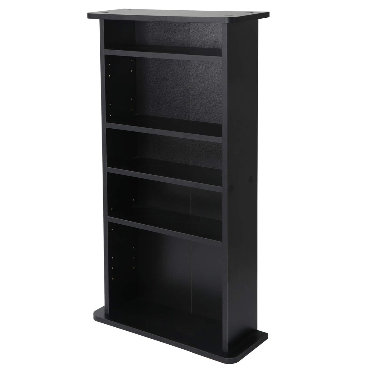 5 Tier DVD cd Storage DVD Shelf Adjustable Bookshelf Bookcase Media Storage