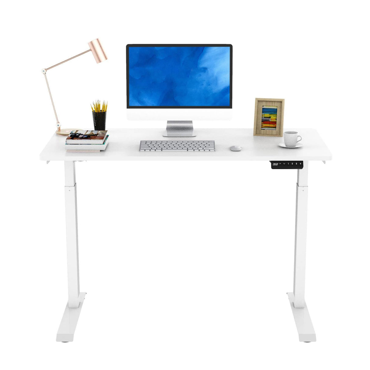 Essential Standing Desk Quick Install 48 x 24 Inches Whole-Piece Desk Board Electric